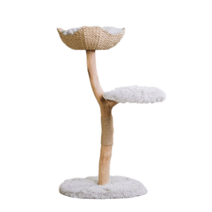 Mau Uni Faux Fur Basket Tree