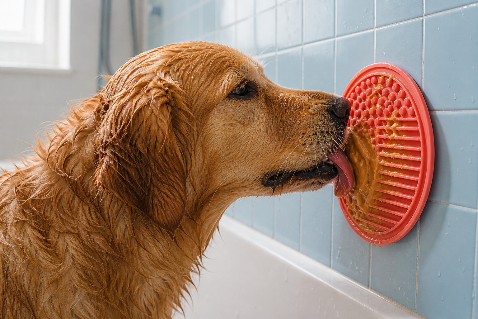 Suction lick mat for dogs
