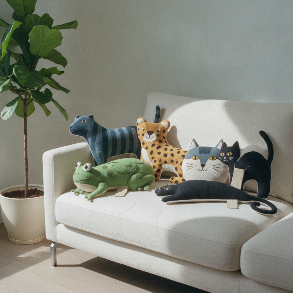 The Aelfie Pet Pillows Are Goofy on Purpose, and Each Solves a Couch Problem