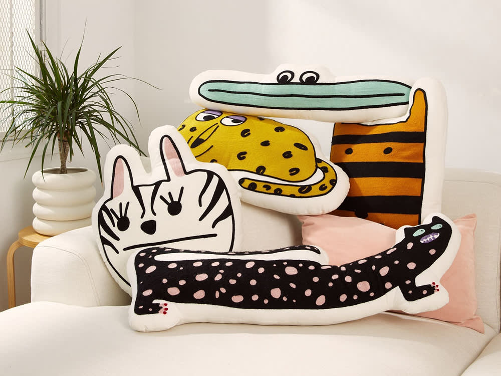 The Aelfie Pet Pillows Are Goofy on Purpose, and Each Solves a Couch Problem