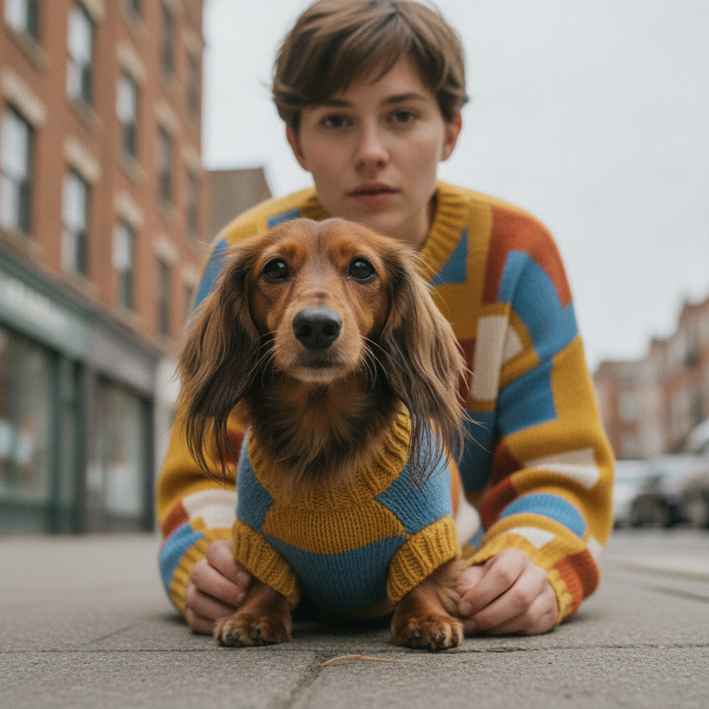 Designer Dog Knits, Decoded: What Ashley Williams' Punk Sweaters Get Right