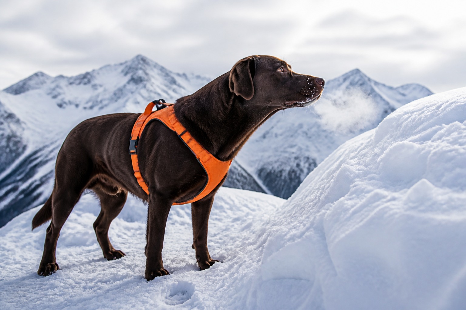 An Avalanche Dog's Real Job Starts Before Anyone Is Buried