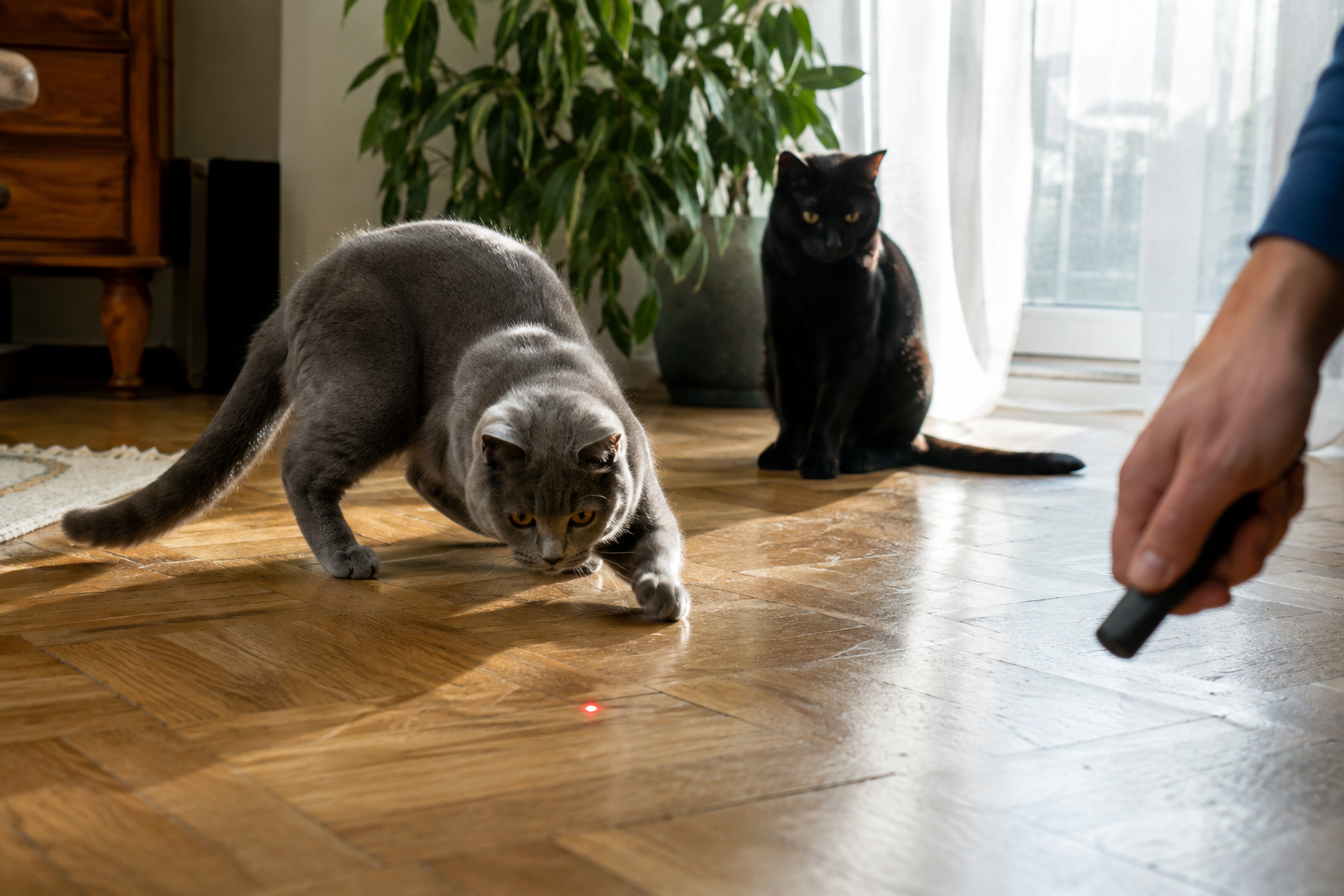 A Laser Is a Hunt With No Kill. How to Use One Without Frustrating Your Cat (7 Picks)