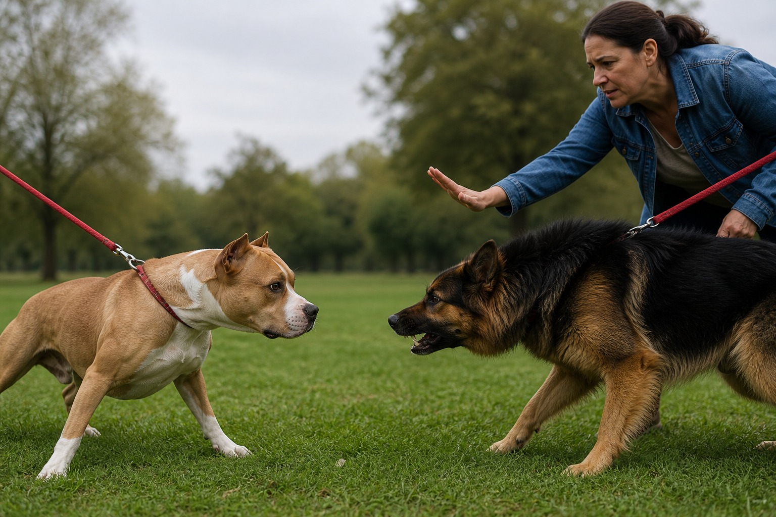 How to Break Up a Dog Fight Without Getting Bitten