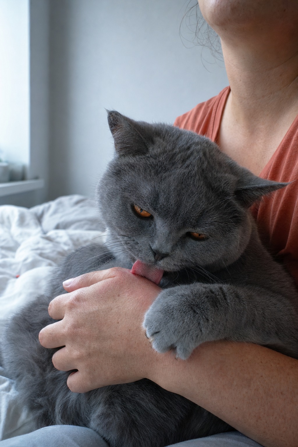 Your Cat Isn't Kissing You. Watch What Happens Three Seconds Later.