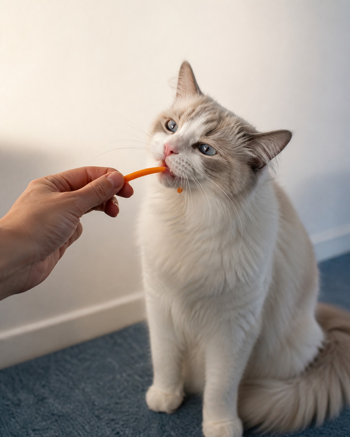Carrots Are the Closest Thing to a Guilt-Free Cat Treat. With One Catch