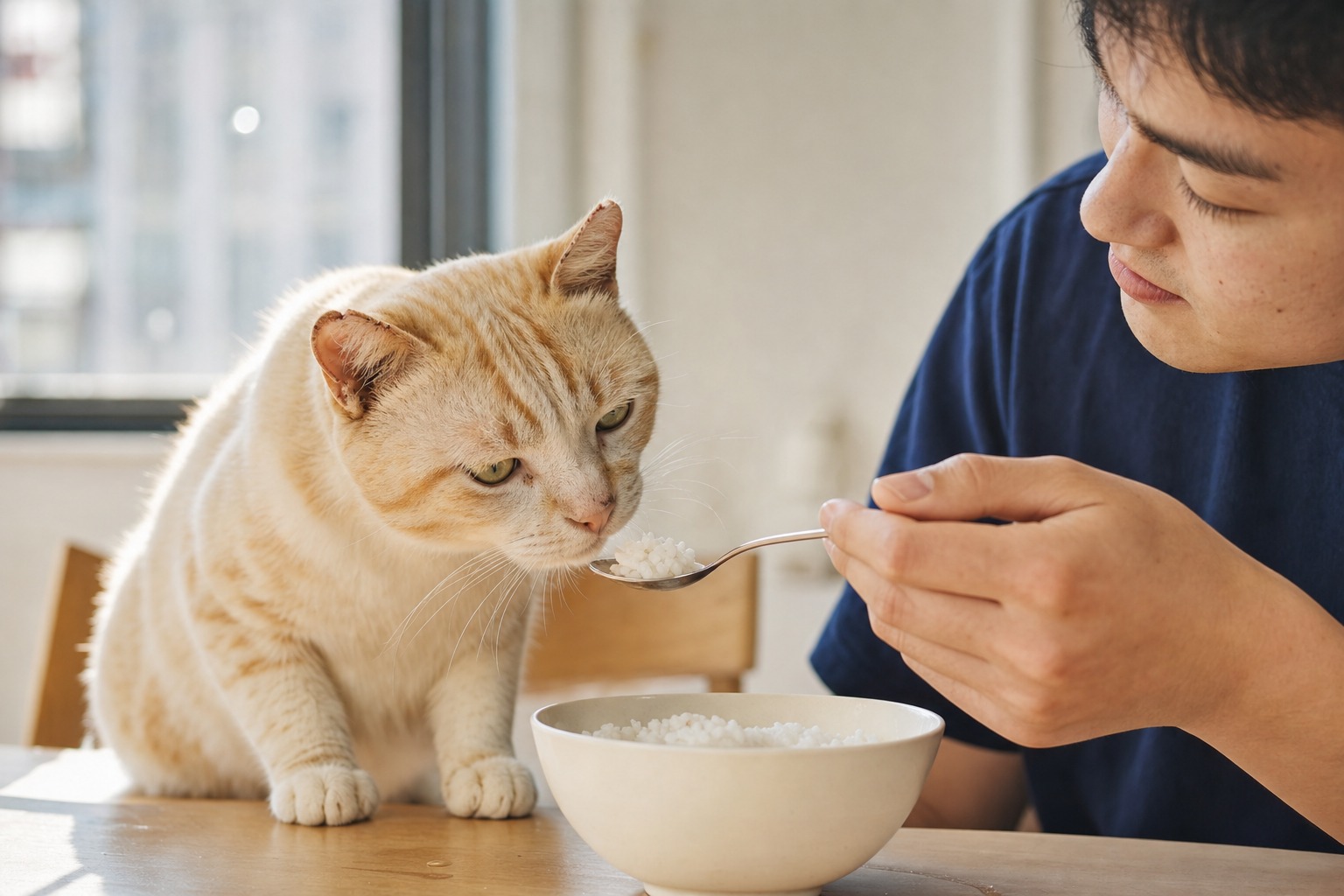 Rice and Cats: Safe to Share, but Not for the Reason You Think