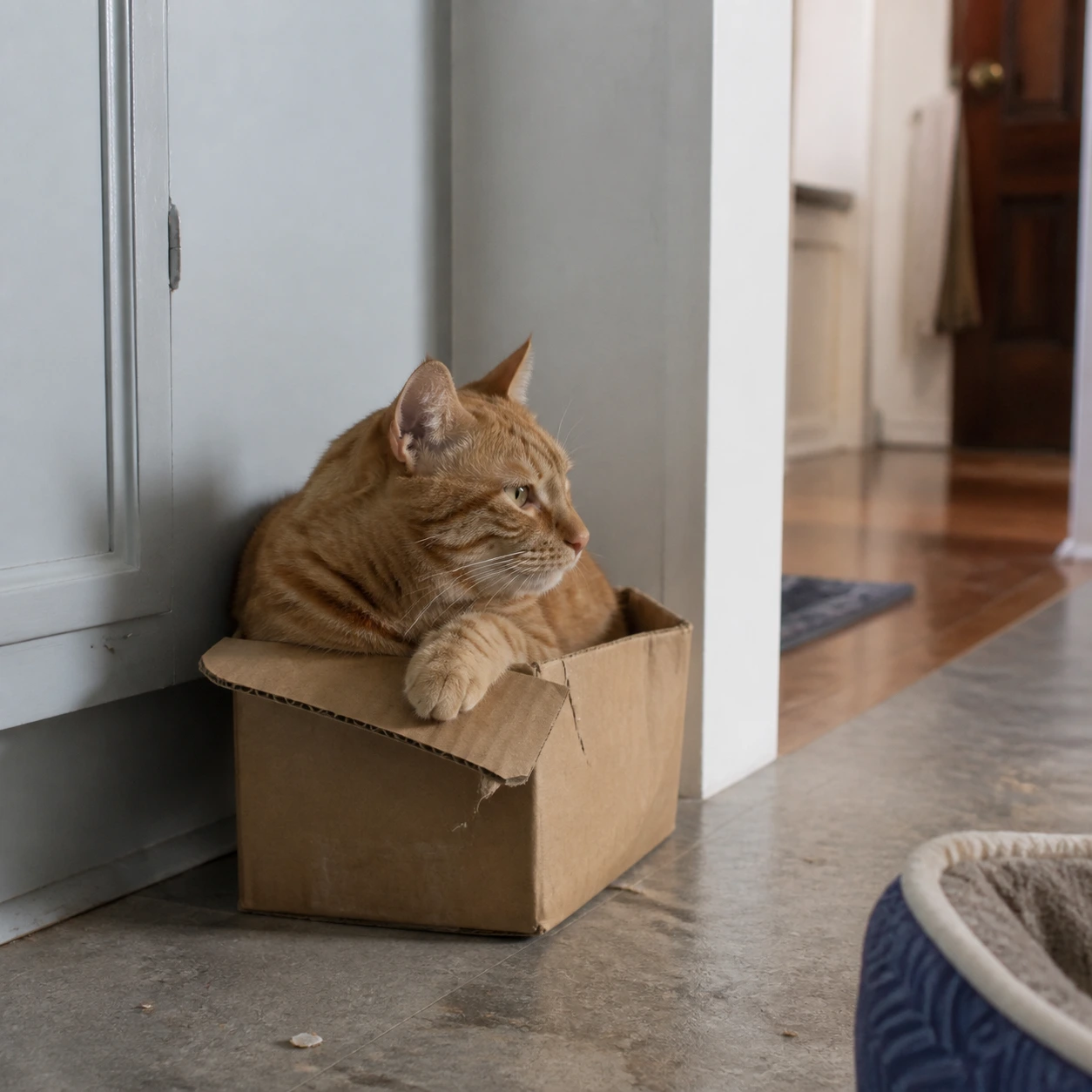 Ode to the Box You Almost Recycled (as Dictated by the Cat)
