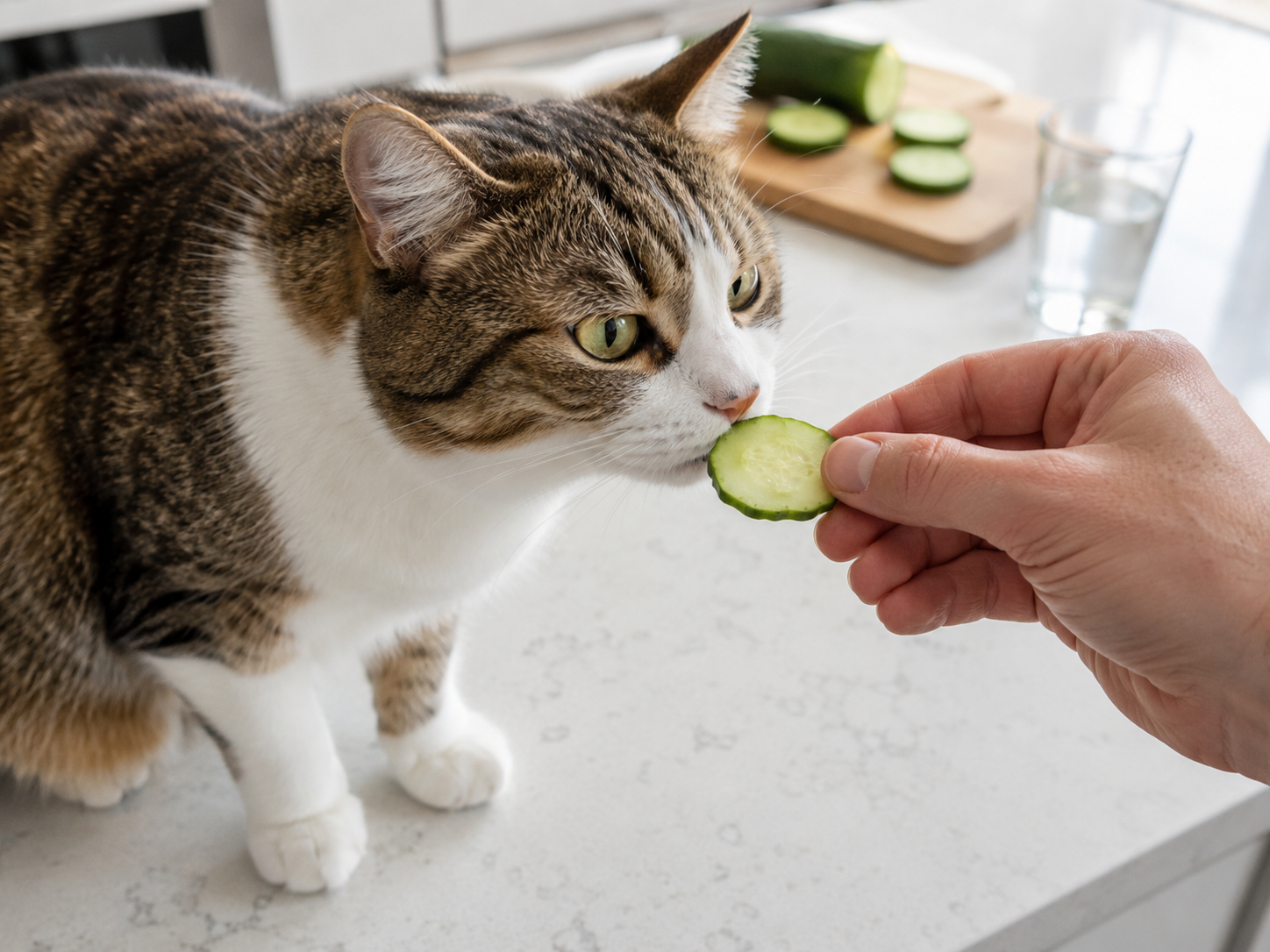 Cucumbers Are a Safe, Hydrating Snack for Cats. The Viral Scare Video Is the Real Danger