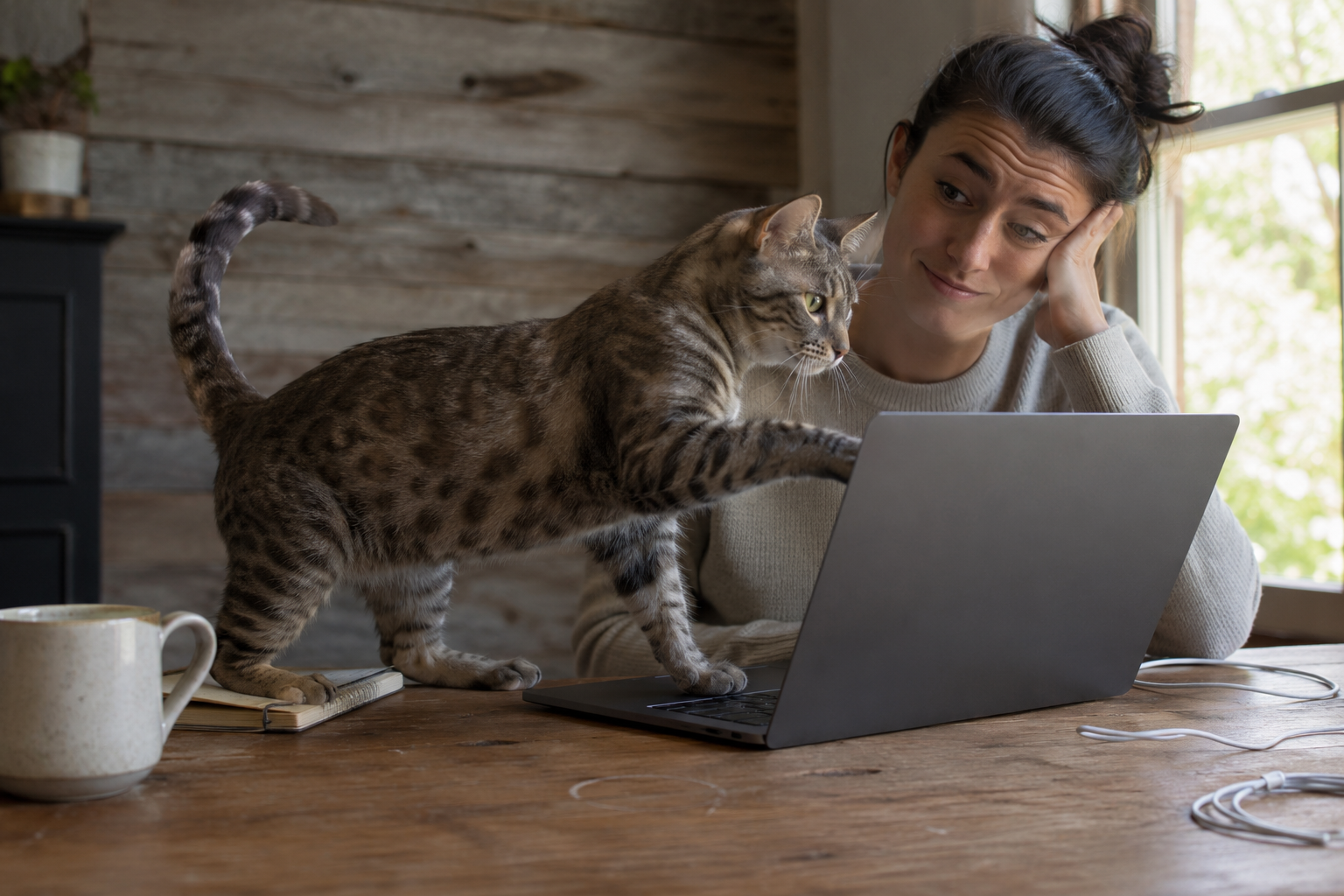 Your Cat Isn't Crashing Your Call. It's Crashing Your Focus