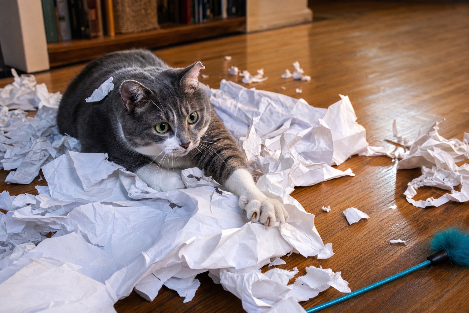 Paper Is the Best Cat Toy in Your House. It's Also a Trap.