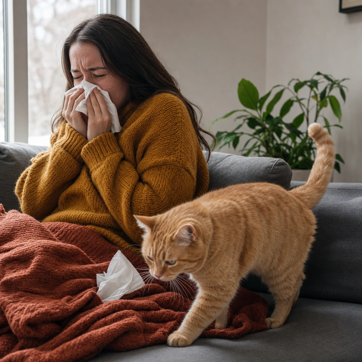 Can You Give Your Cat Your Cold? Rarely. Bird Flu Rewrote the Rules.