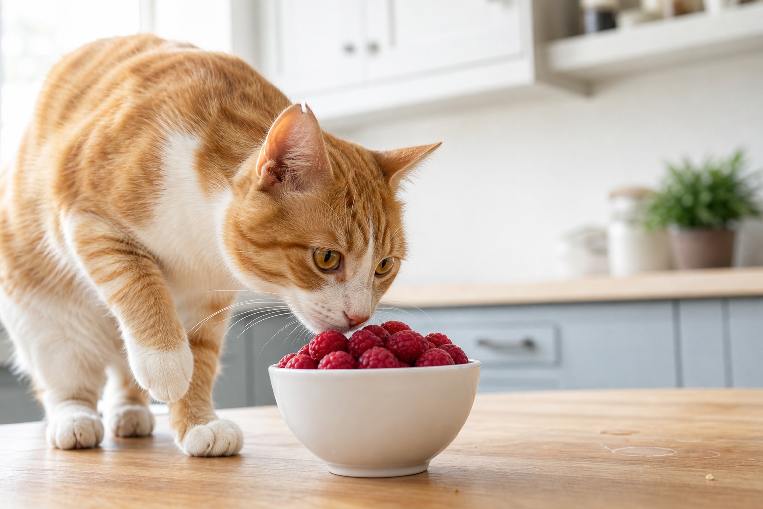 Raspberries Are Safe for Your Cat. Your Cat Just Doesn't Care.