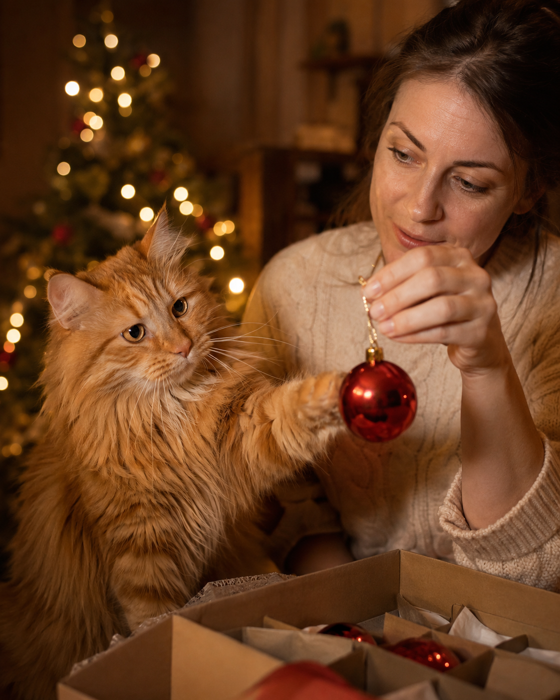 The Holiday Decoration That Sends Cats to Surgery (It Isn't the Ornament)