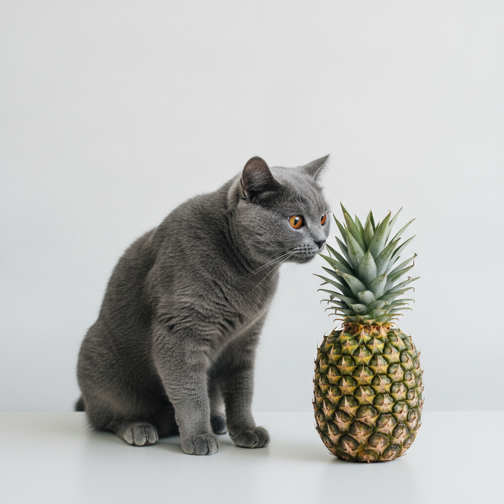 Cats Can Eat Pineapple. They Literally Can't Taste the Point.