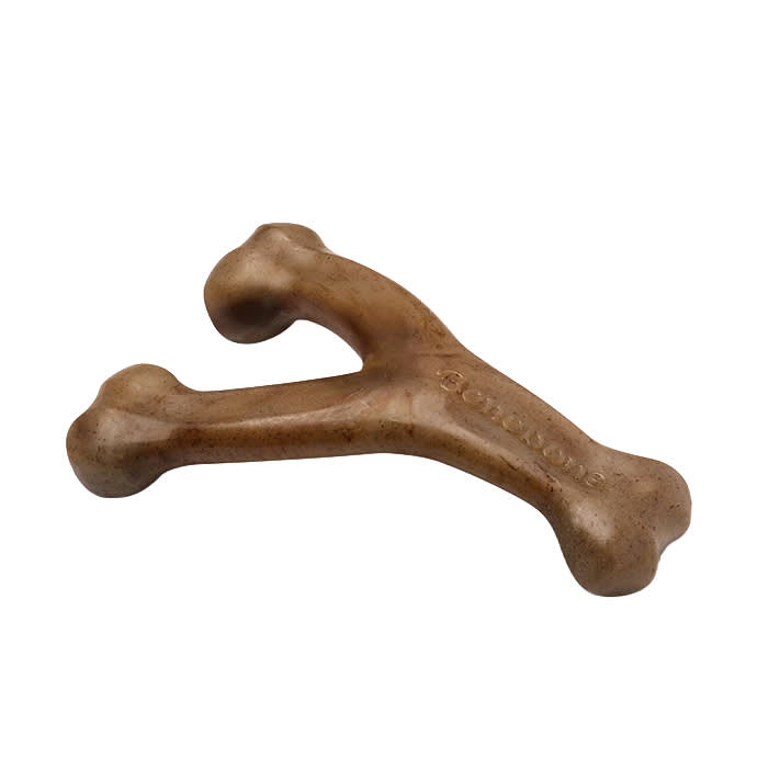 Benebone Wishbone real-flavor nylon chew bone shaped for aggressive chewers