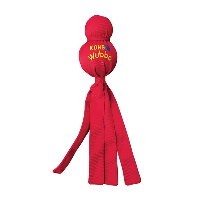 Kong Wubba classic tug, ball, and squeaker dog toy for aggressive chewers