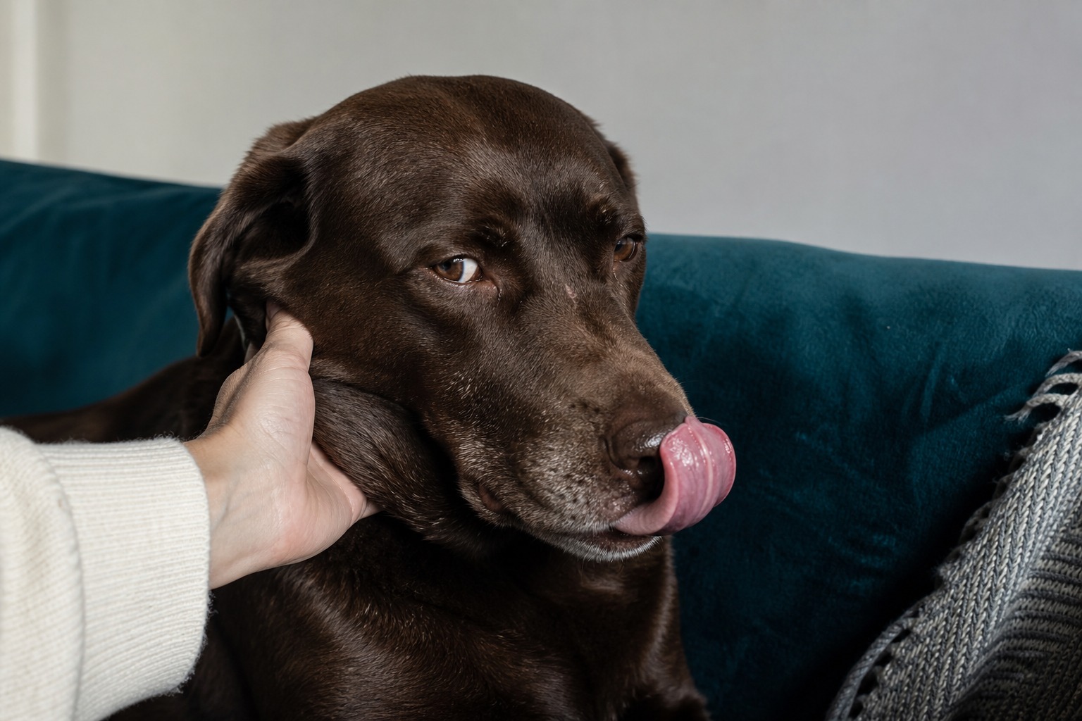 Your Dog's Lip Lick Means Nausea or 'Please Back Off.' Learn to Tell.