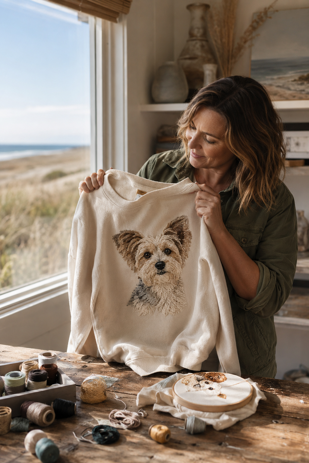 The Malibu Designer Who Embroiders Your Dog's Face Onto Designer Bags