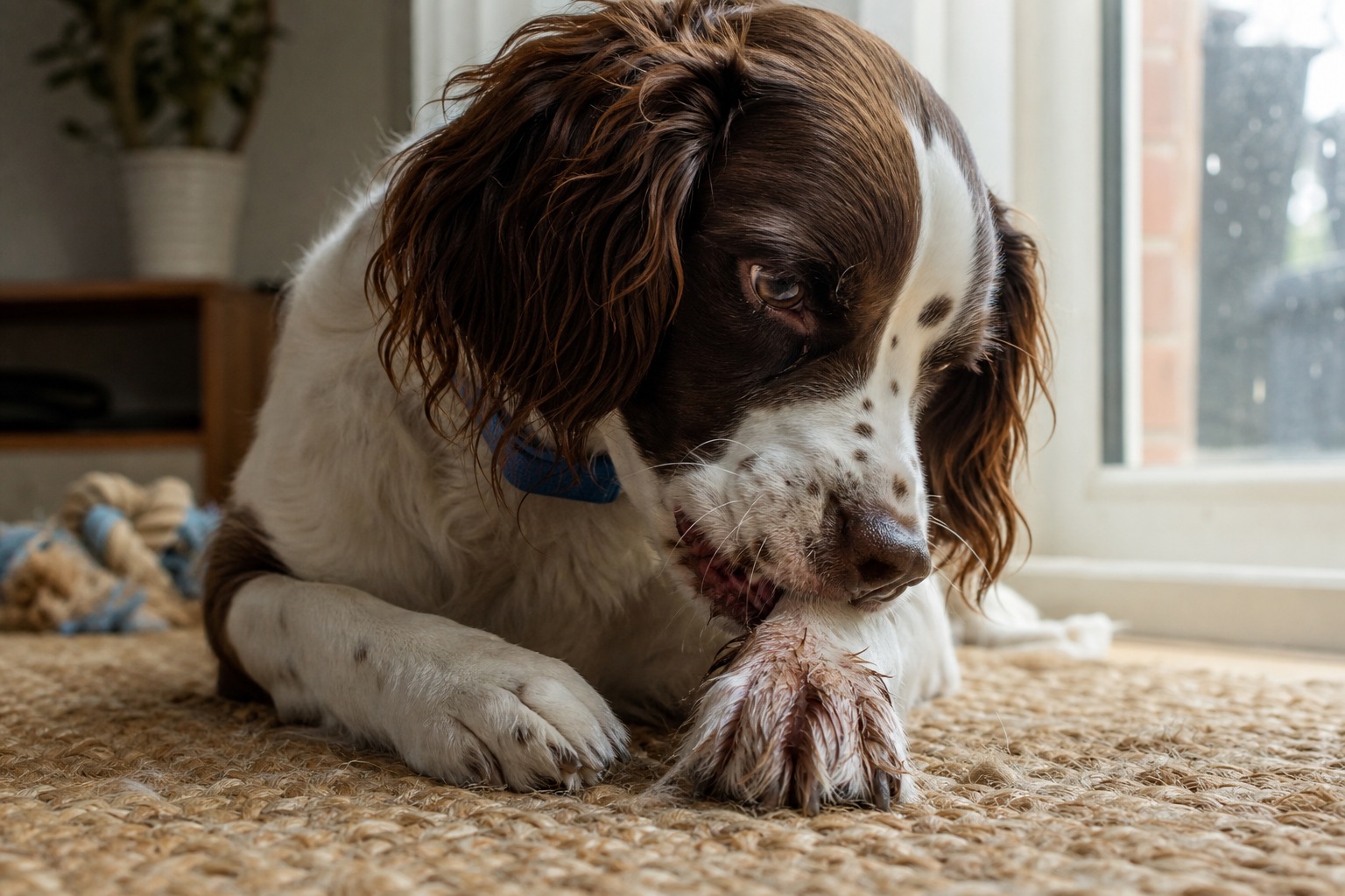 Paw Chewing Is a Loop, Not a Habit. Breaking It Takes Two Moves.