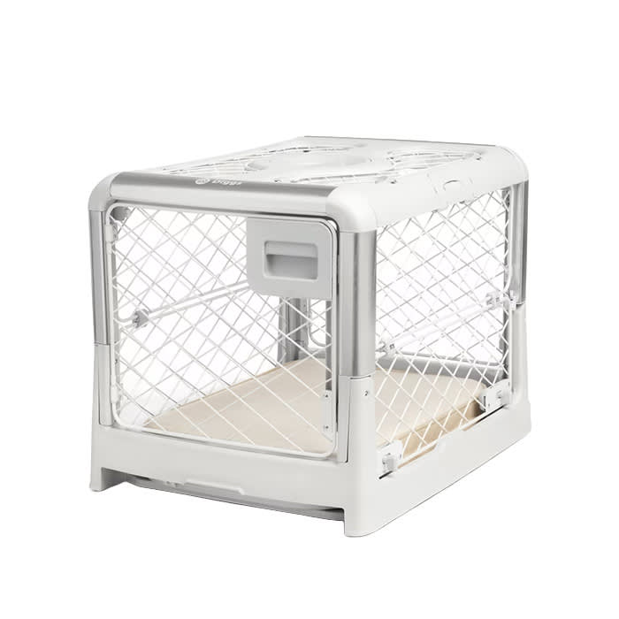 Diggs Revol collapsible dog crate with rounded corners and side door