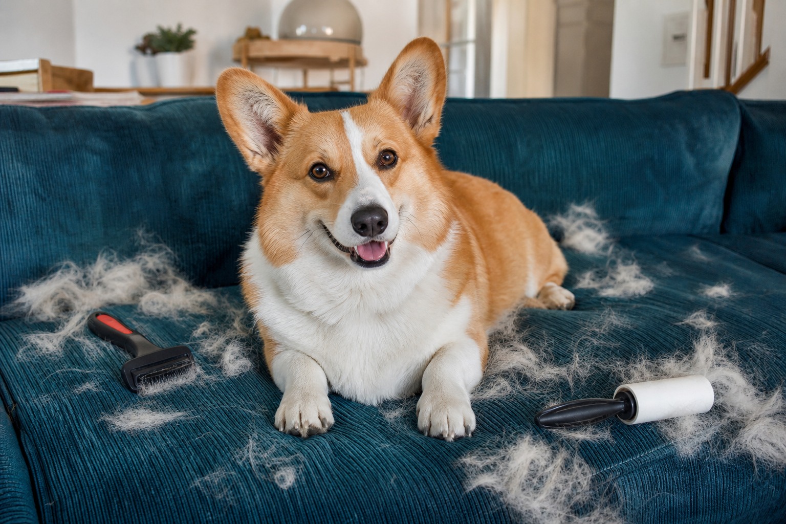 You Can't Stop Your Dog Shedding. You Can Stop Wearing It.