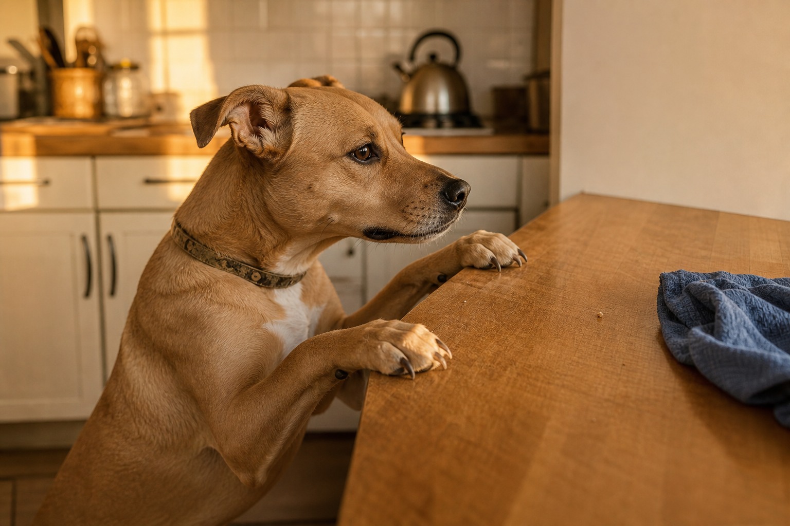 Your Counter-Surfing Dog Isn't Rude. He's Getting Paid.