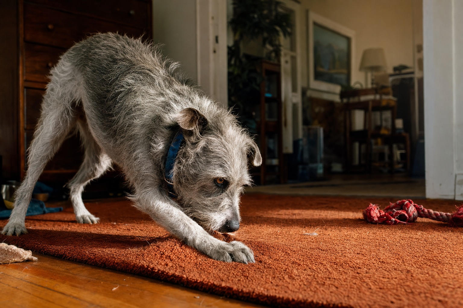 Stop Asking Why Your Dog Scratches the Carpet. Ask Where.
