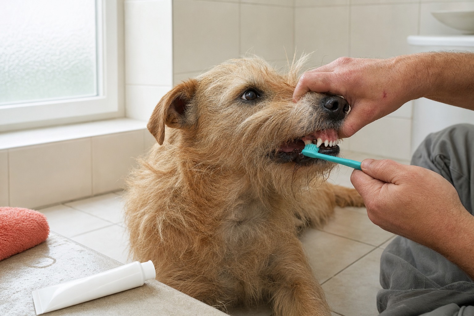 You Didn't Fail at Brushing Your Dog's Teeth. You Started at the Wrong End.