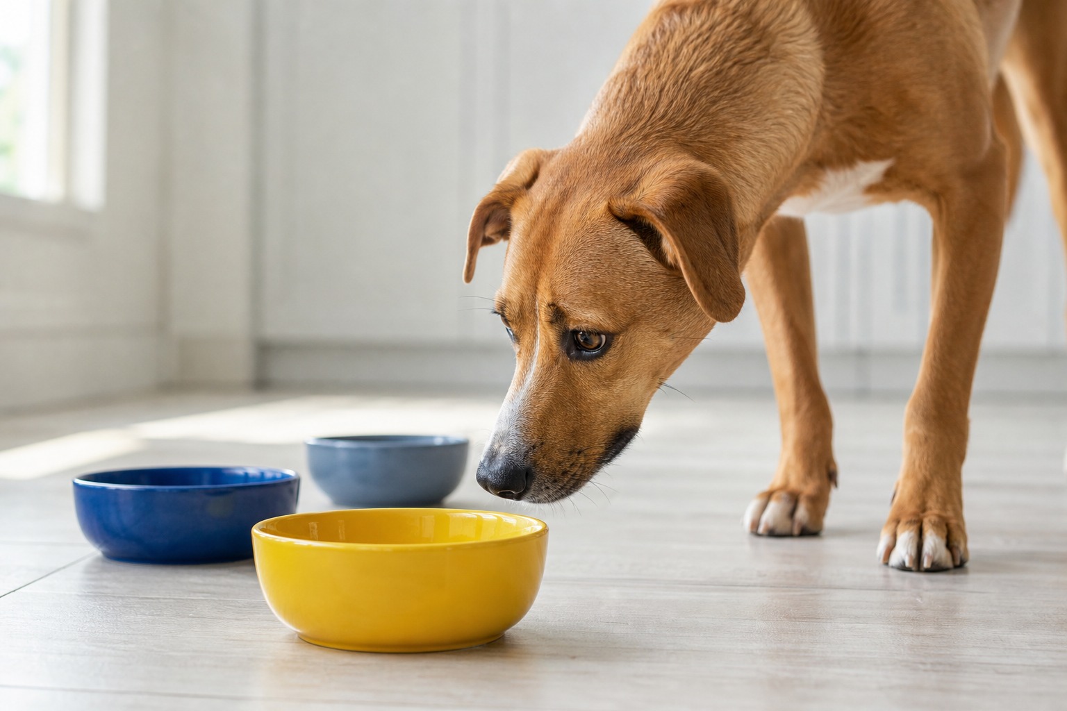 Dogs Chose an Empty Yellow Bowl Over a Bowl of Chicken. Here's What That Tells Us.