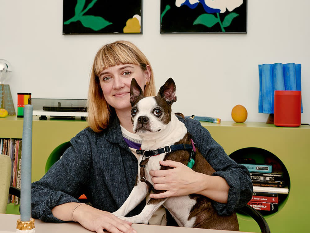 Her Boston Terrier Can Barely See Color. She Designs for Him Anyway.