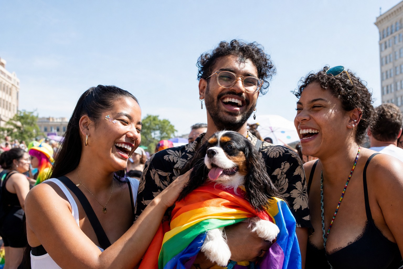 The Dogs of the NYC Dyke March Were Making a Statement Too