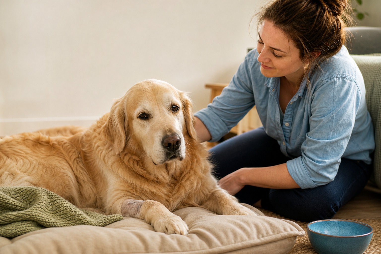 The Dog Who Calms Olympians Needed Help Himself. How Beacon Pulled Through