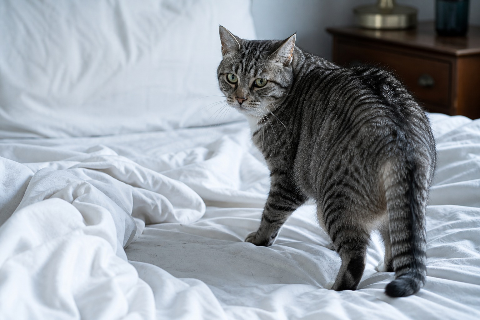 Your Cat Peeing on Your Bed Isn't Spite. It's a Symptom.
