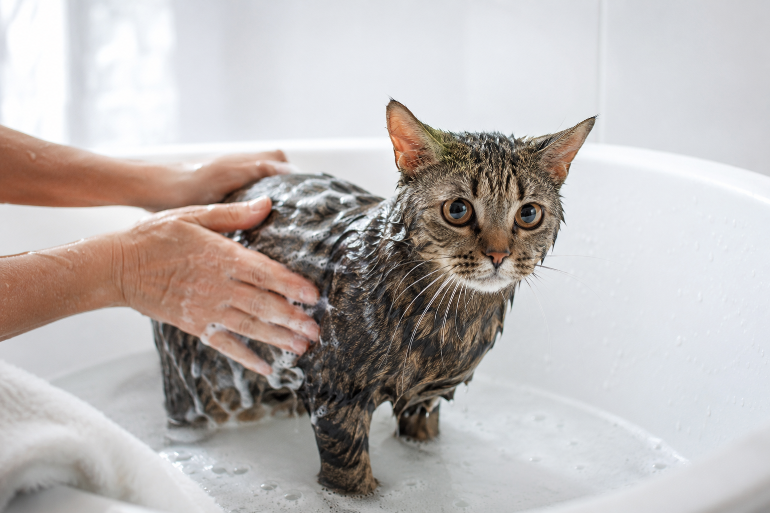 The Secret to Bathing Your Cat: Almost Never Do It