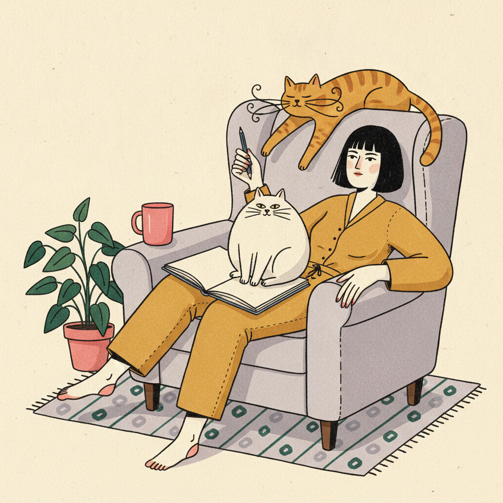 Her Cats Kept Sneaking Into the Drawings. Then They Took Over.