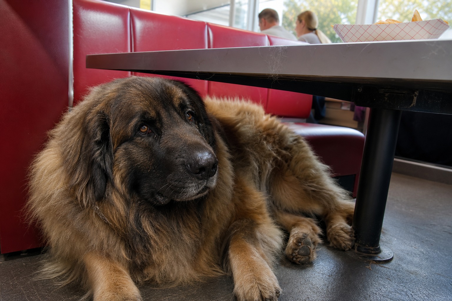 A Giant Dog Shed on His Fries. The Internet Fight Missed the Real Rule.