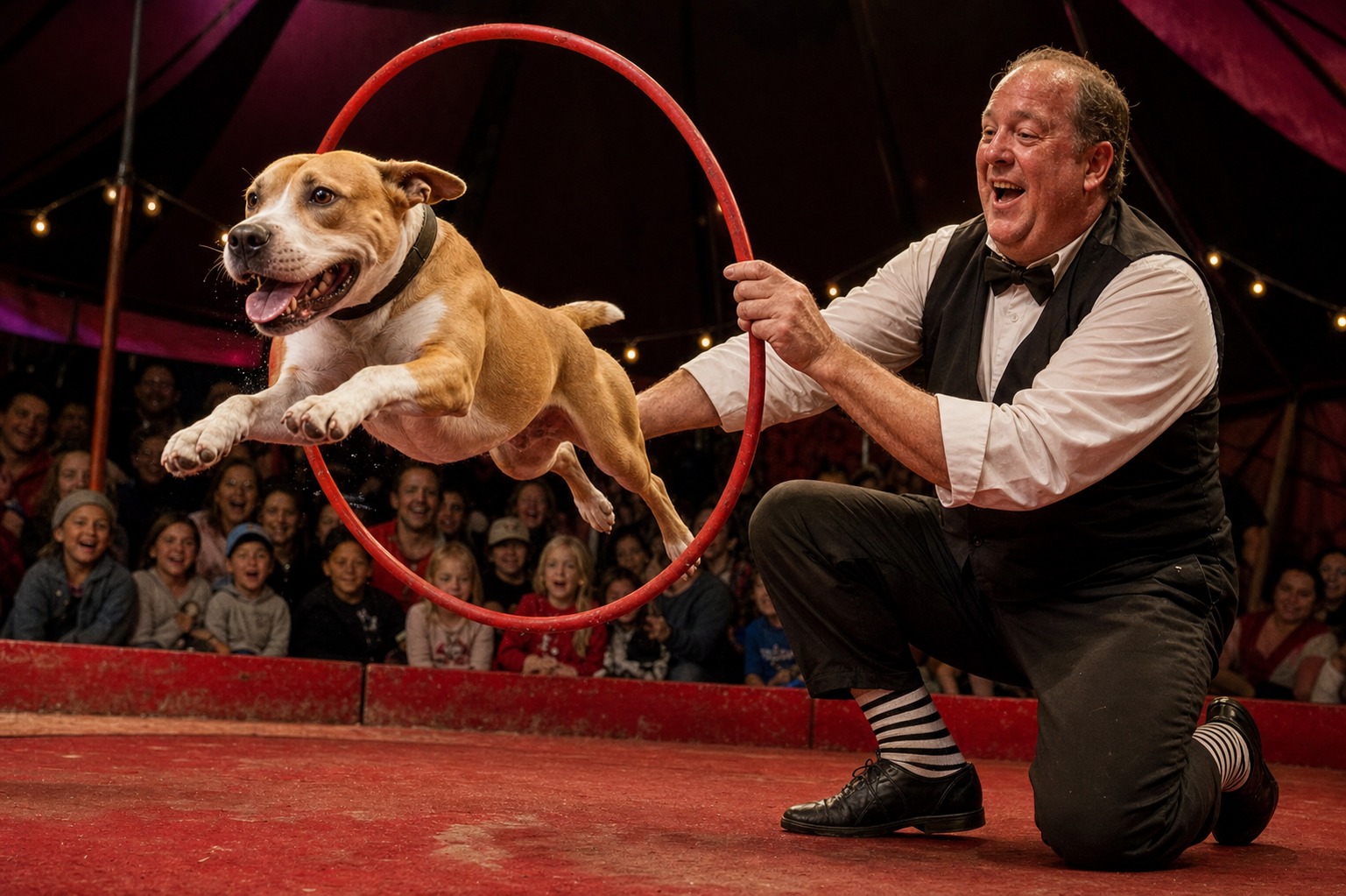 A Former Ringling Clown Is Rewriting the Pit Bull's Reputation, One Hoop at a Time