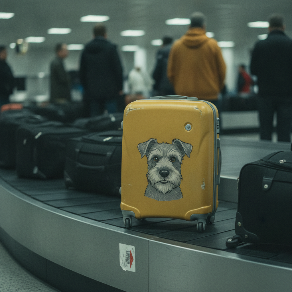 Putting Your Dog's Face on Your Suitcase Is Objectively the Best Bag Tag