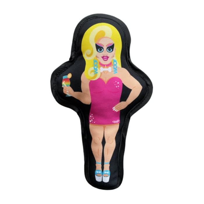 Anita Bone pets with pride squeaky toy