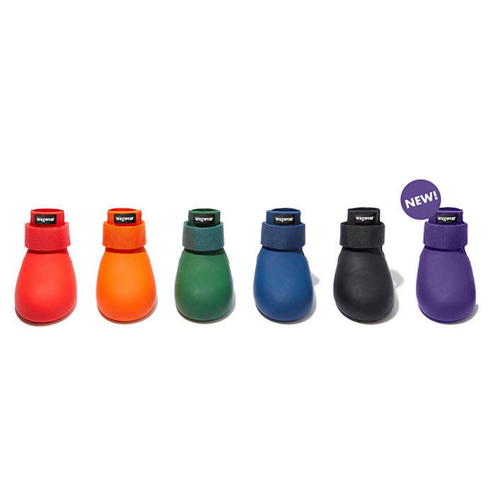 Wagwear rainbow dog rain boots