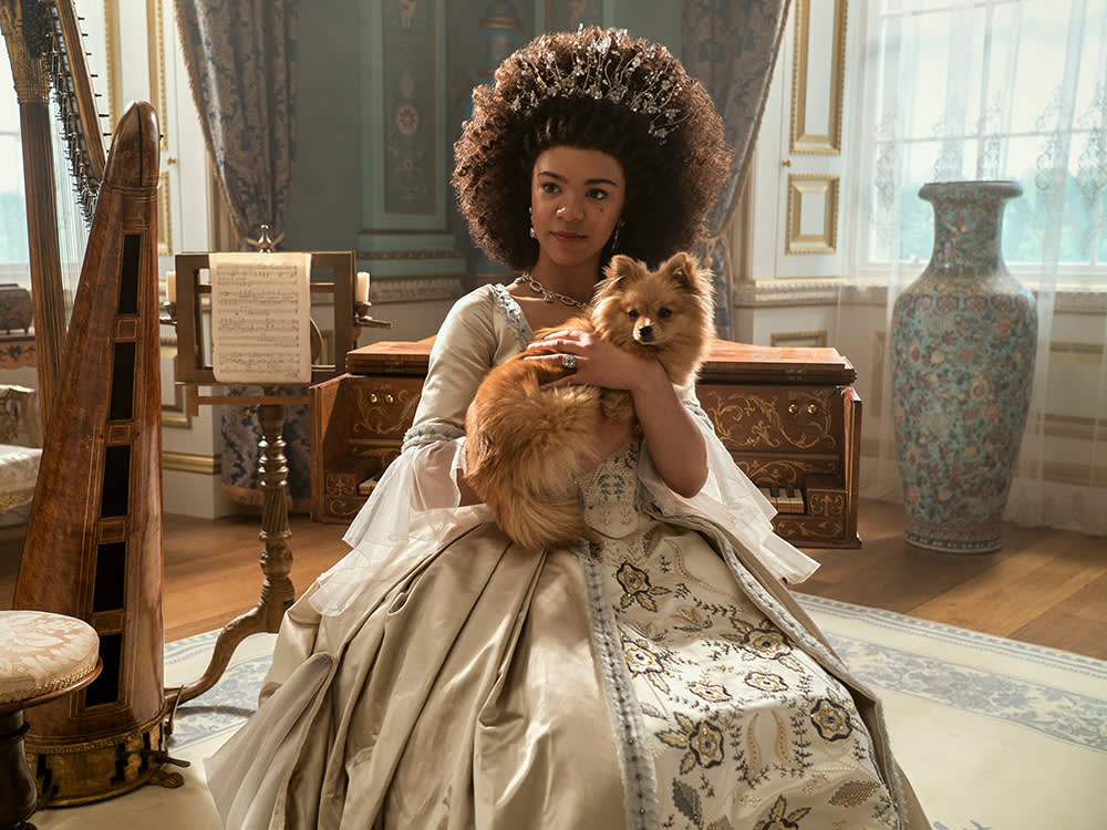 Netflix Gave Queen Charlotte Her First Pomeranian. History Says She Brought Her Own.