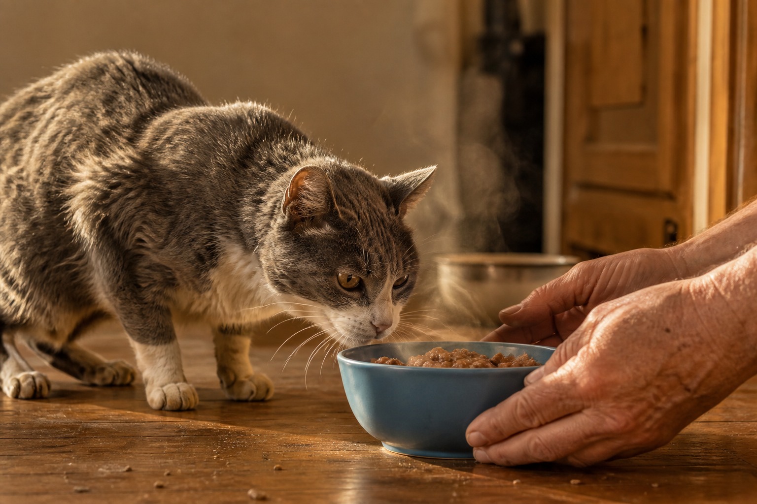 Your Senior Cat Isn't Picky. The Food Is the Wrong Temperature.