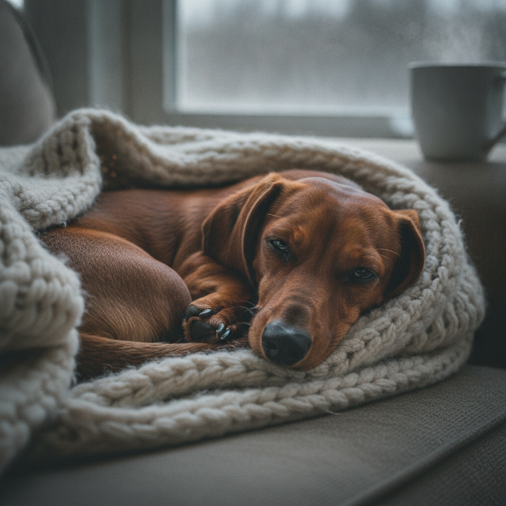 Your Dog Isn't Getting Lazy in Winter. Their Body Chemistry Shifted.