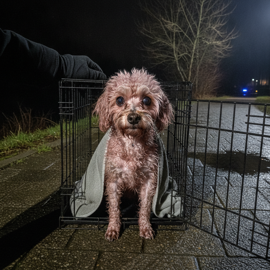 A Pink Poodle Fell Into an Icy River. The Dye Job Saved Her.