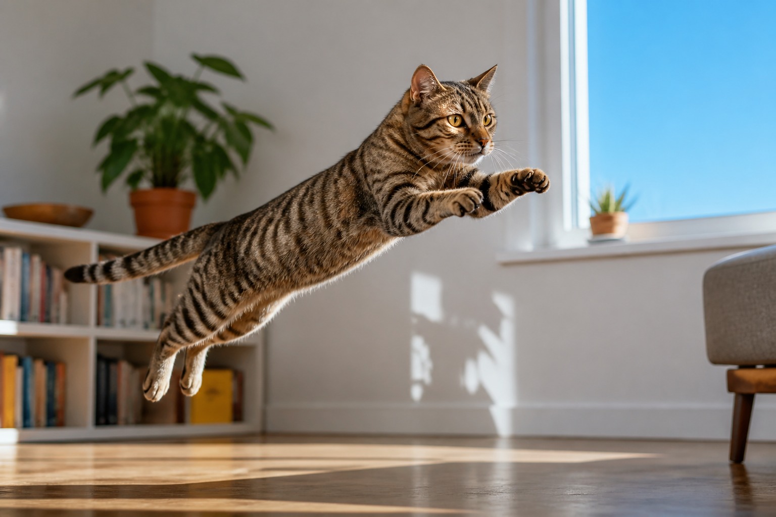 Your Cat Clears Eight Feet From a Standstill. Here's How.