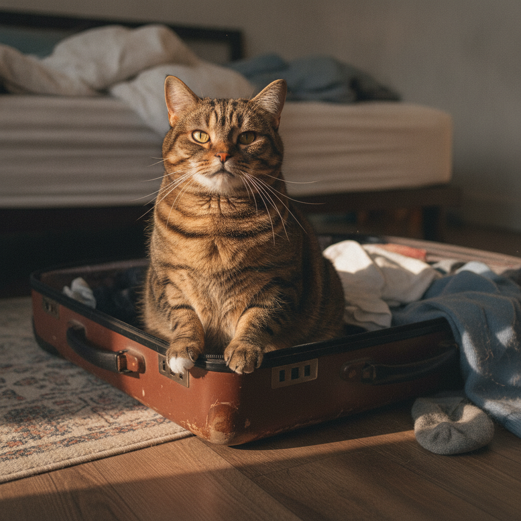 Your Cat Isn't Trying to Come With You. It's the Best Box in the House.