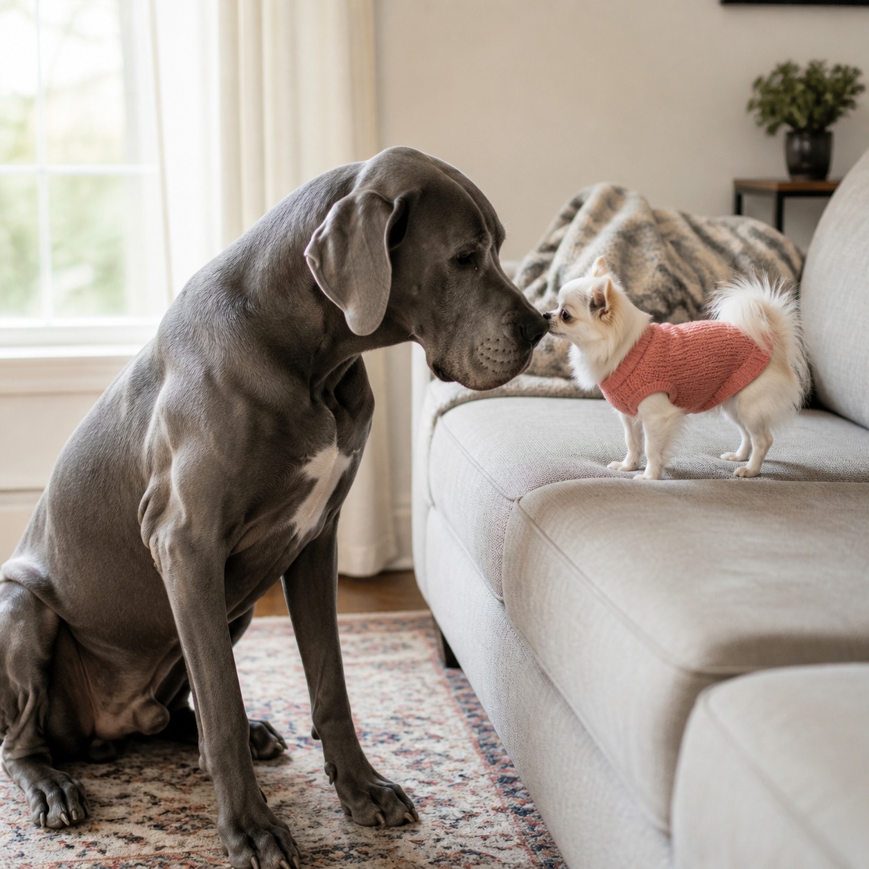 A 3-Foot Great Dane Met a 3-Inch Chihuahua. Nobody Was Ready.