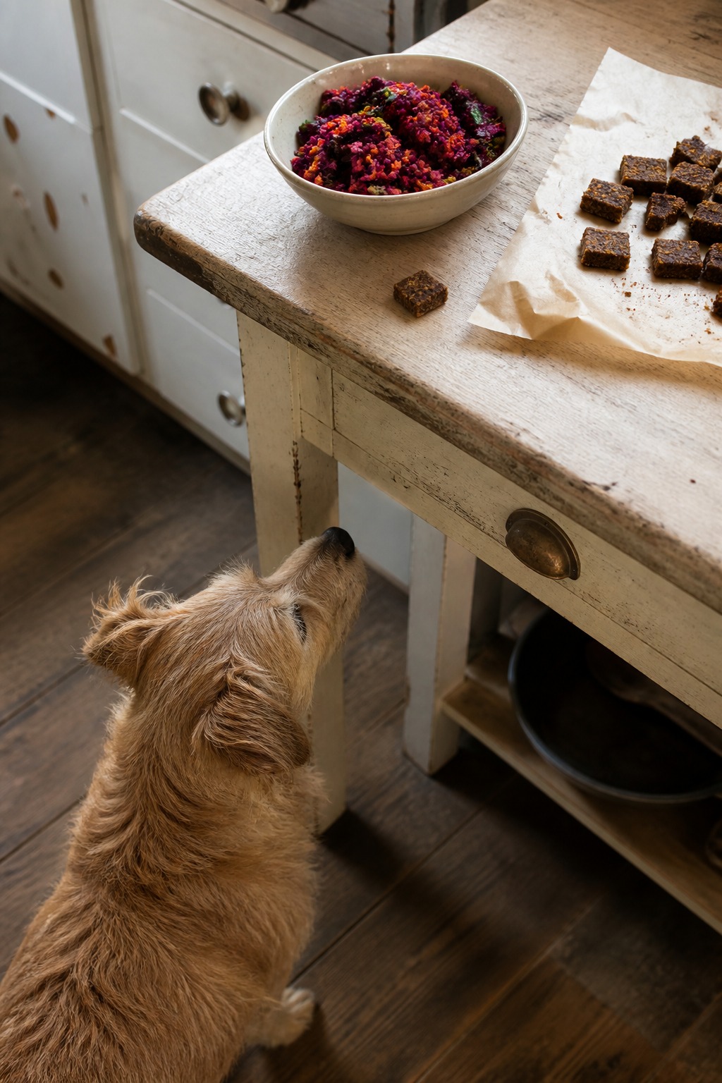 These Dog Treats Are Made From Juice Scraps and Bugs. Your Dog Will Beg for Them Anyway.