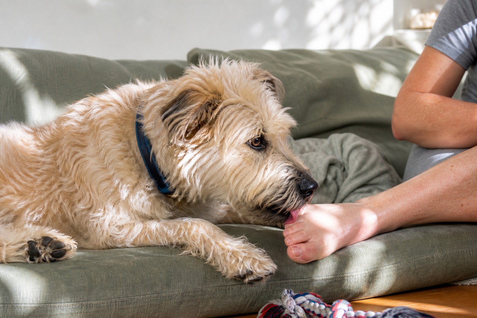 Your Dog Isn't Kissing Your Feet. They're Reading Them.